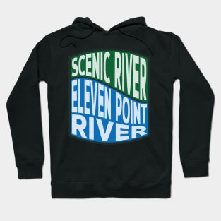 Eleven Point River Scenic River wave Hoodie